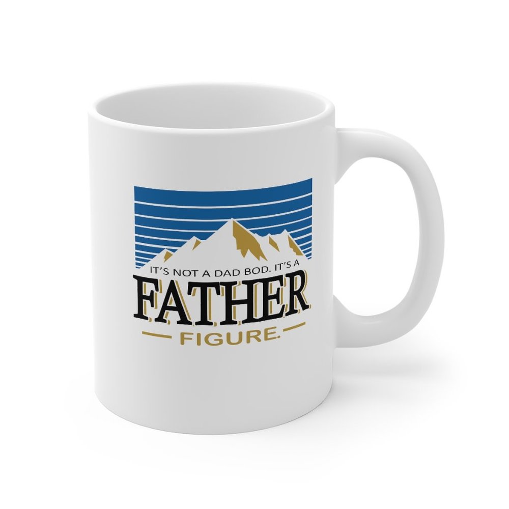 Funny Dad Mug, Not a Dad Bod Father Figure, Beer - Picture 3 of 5